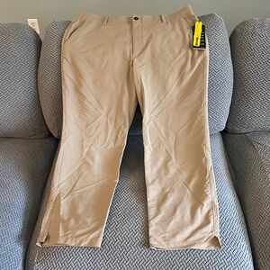 Under Armour Men’s Tan Golf Pants - Size 42/30